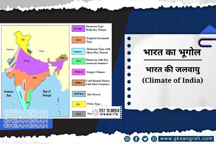 भारत की जलवायु (Climate of India)