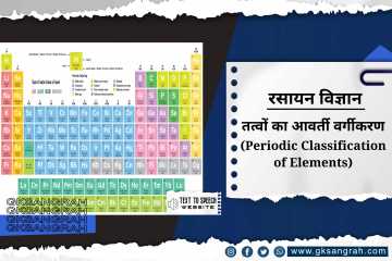 तत्वों का आवर्ती वर्गीकरण (Periodic Classification of Elements)